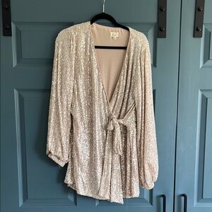 Gold Sequin Romper